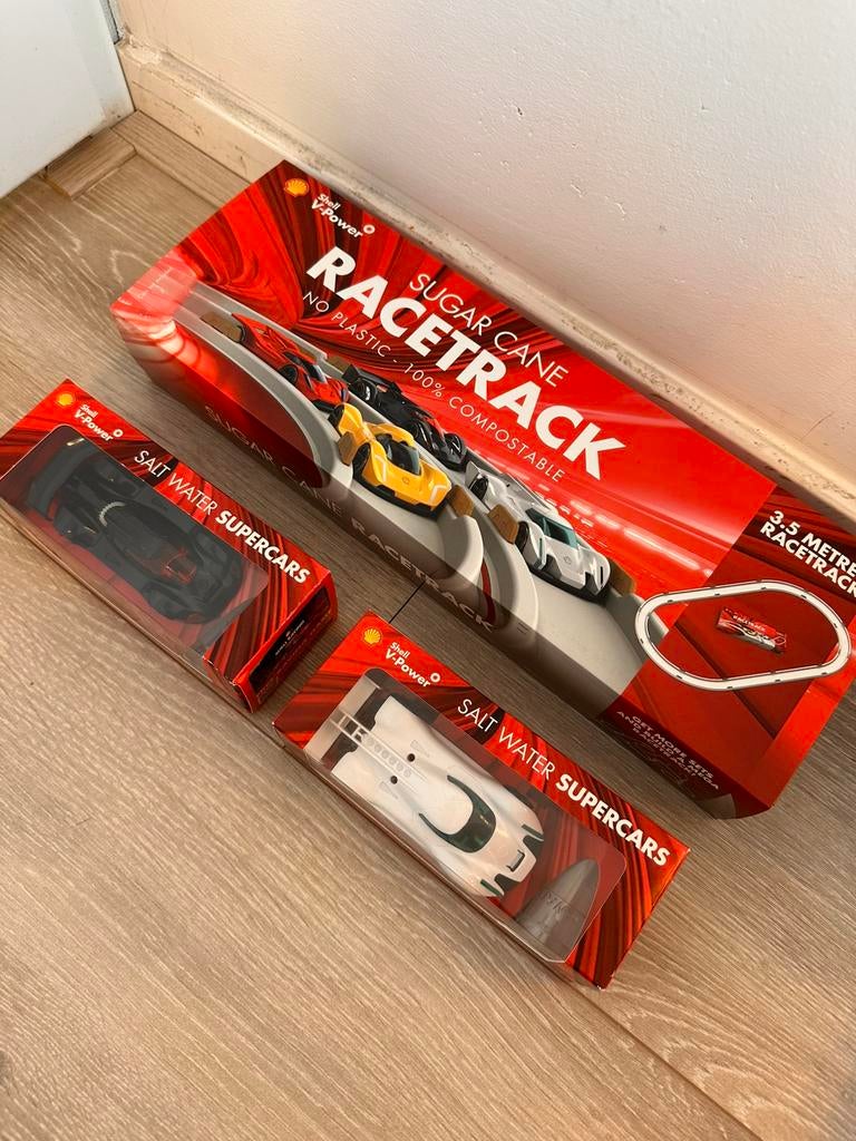 Shell V-Power racetrack set, Ophalen of Verzenden, Zo goed als nieuw
