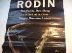 1995 affiche RODIN Het Paleis Den Haag & Singer museum Laren, Ophalen of Verzenden, A1 t/m A3, Overige onderwerpen, Rechthoekig Staand