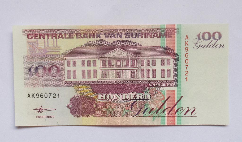 Suriname 100 Gulden 1998, Verzenden, Zuid-Amerika