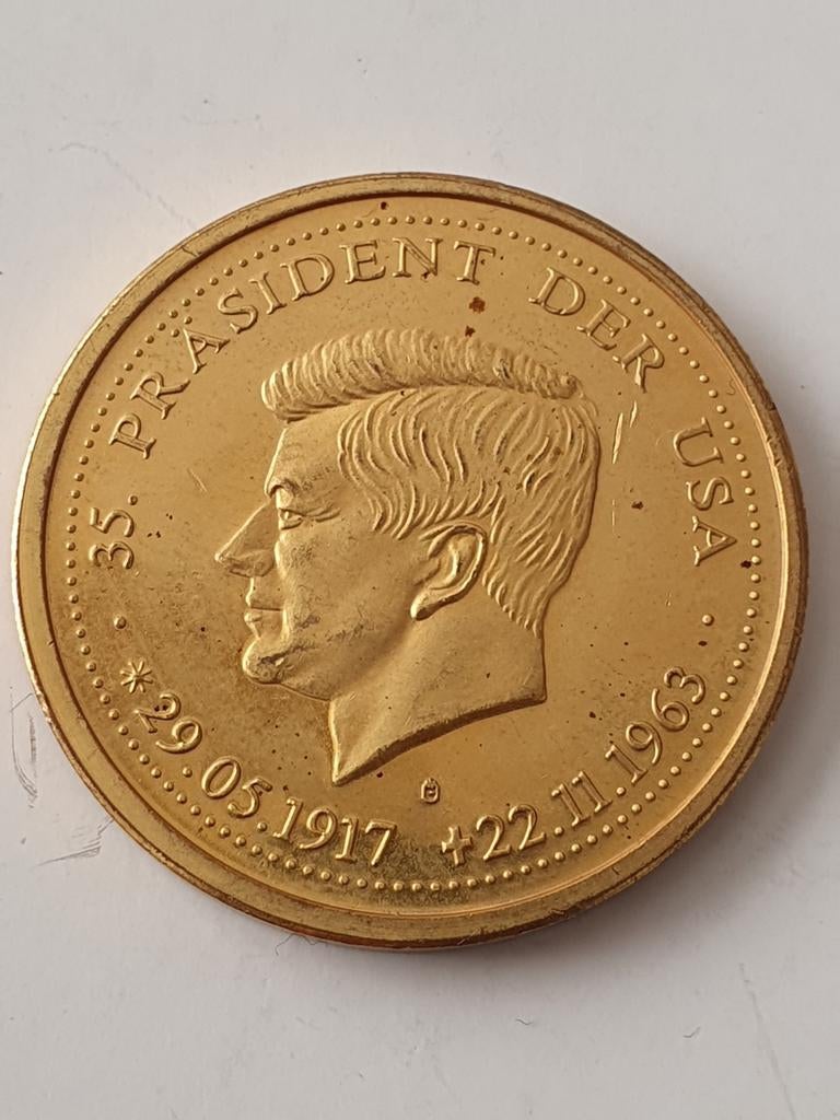 Medaille/ penning JFK bezoek aan Berlijn., Ophalen of Verzenden, Buitenland