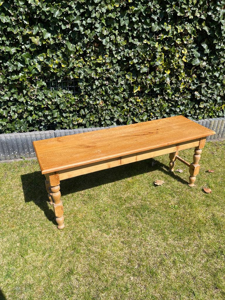 Antiek grenen bankje of tafeltje, Ophalen