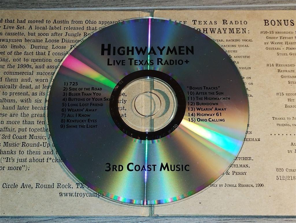 The Highwaymen - Live Texas Radio [Limited Edition], Cd's en Dvd's, Ophalen of Verzenden, 1980 tot heden, Zo goed als nieuw, Jazz