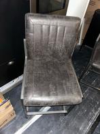 3 Comfortabele Barkrukken - Donkerbruin Skai Leer, Ophalen, Met voetsteun, 60 tot 90 cm, Leer