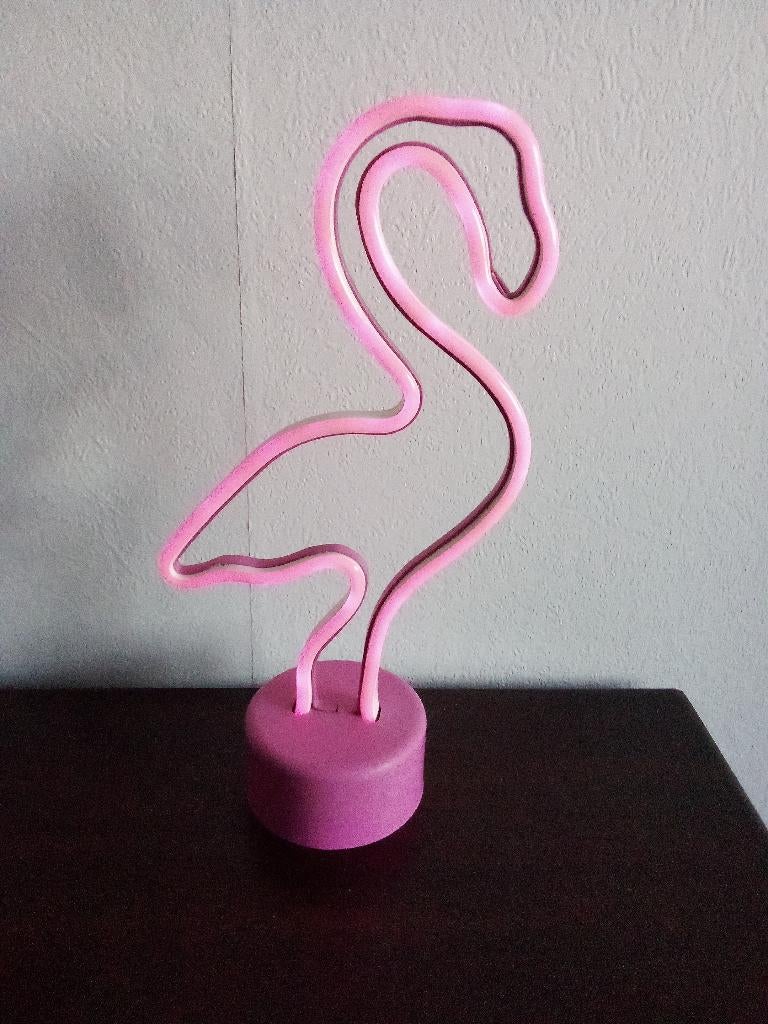 Neon flamingo lamp, Ophalen of Verzenden