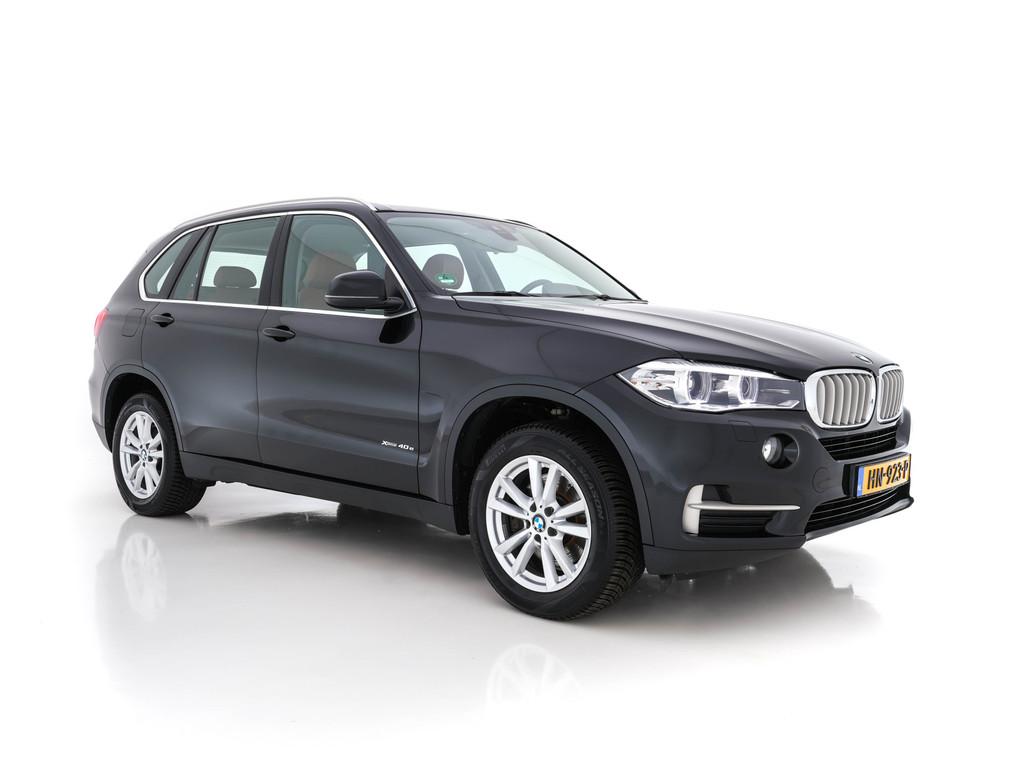 BMW X5 xDrive 40e Plug-In Aut. *LEATHER | NAVI-FULLMAP | BI-, Auto's, BMW, Gebruikt, 4 cilinders, Zwart, Vierwielaandrijving