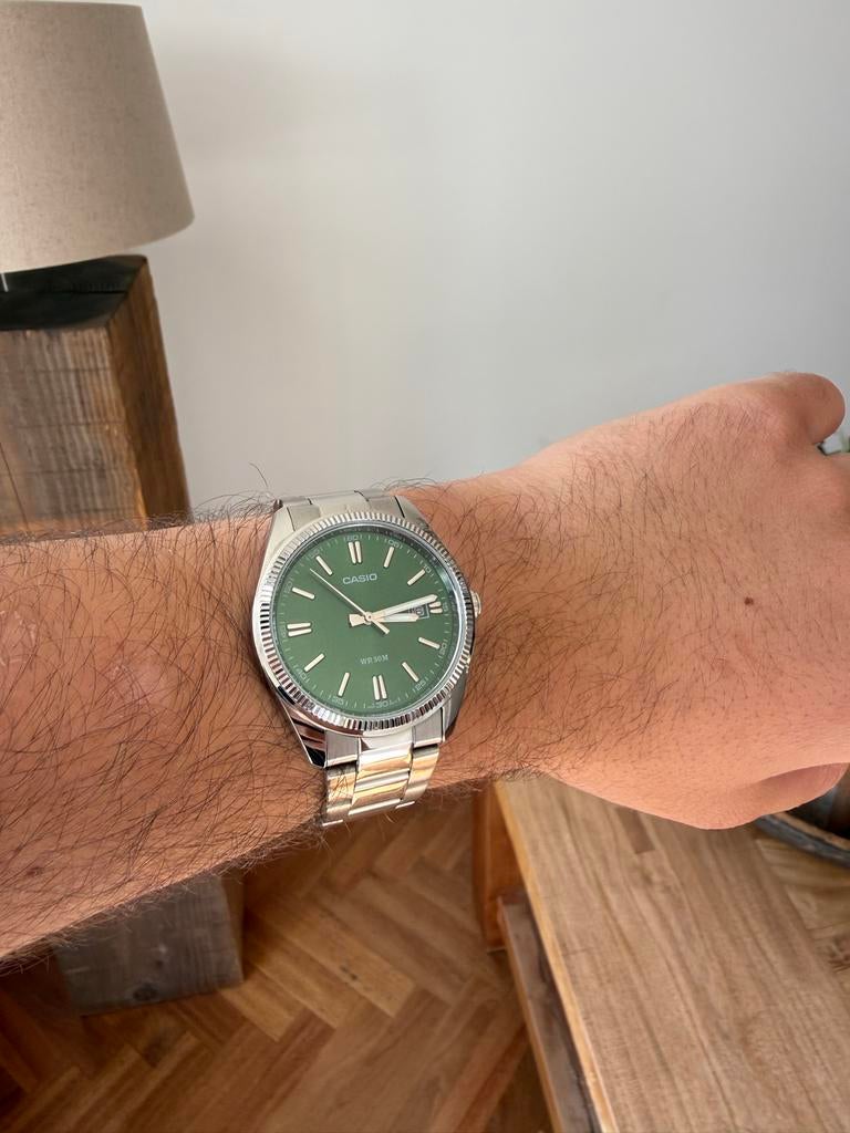 Casio MTP-1302PD-3AV, Casio, Staal, Polshorloge, Ophalen of Verzenden