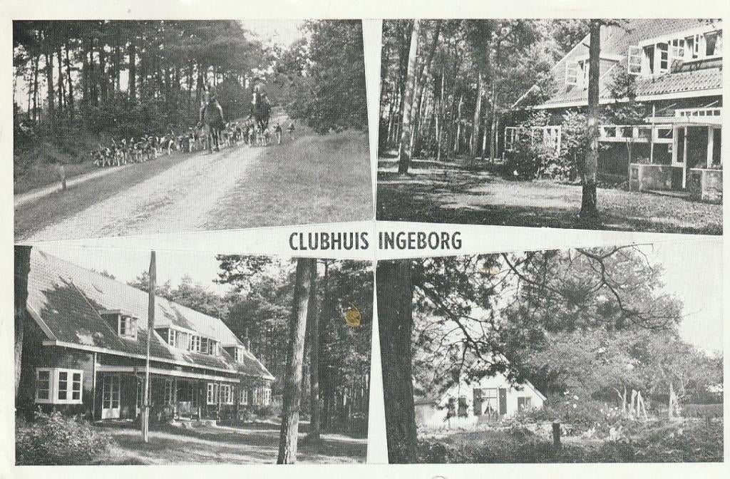 LEUSDEN CLUBHUIS INGEBORG JAREN 60 ZEER MOOIE  KAART Kl607, Verzamelen, Ansichtkaarten | Nederland, Gelopen, Utrecht, Voor 1920