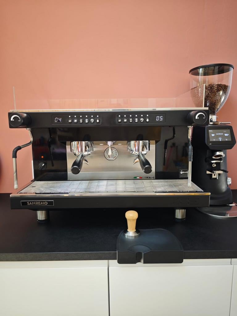 San Remo Zoe 2 Groeps Espressomachine 2023/230V, Ophalen, Zo goed als nieuw, Espresso apparaat