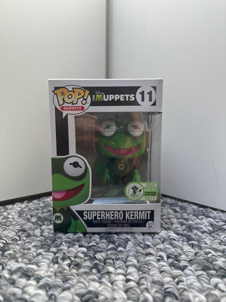 Funko Pop Disney The Muppets Superhero Kermit Limited Editio, Ophalen of Verzenden, Zo goed als nieuw