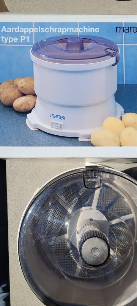 Martex Aardappelschrapmachine Type P1, Witgoed en Apparatuur, Ophalen, Gebruikt