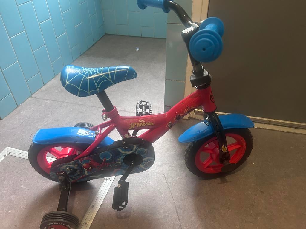 Kinderfiets spiderman, Ophalen
