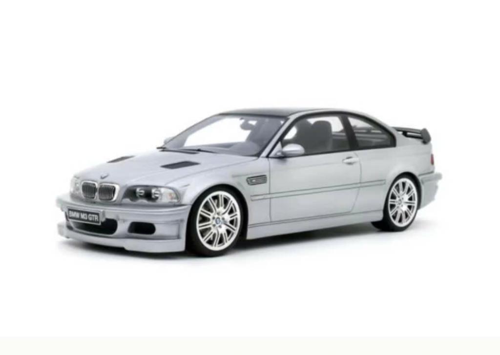 BMW E46 M3 GTR Zilver Metallic 2001 OTTO MOBILE 1/18 OT1128, Verzenden, Nieuw, Auto, OttOMobile