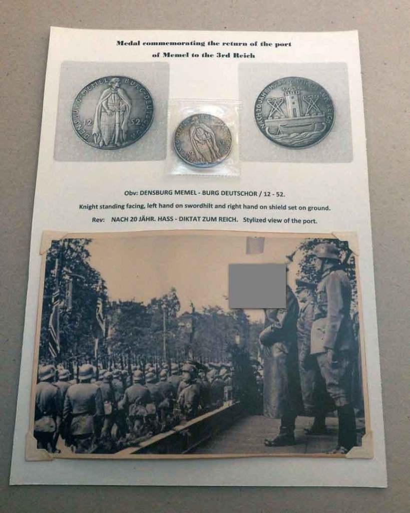 1939 - Return Memel to 3rd Reich, Verzenden, Landmacht, Duitsland, Embleem of Badge
