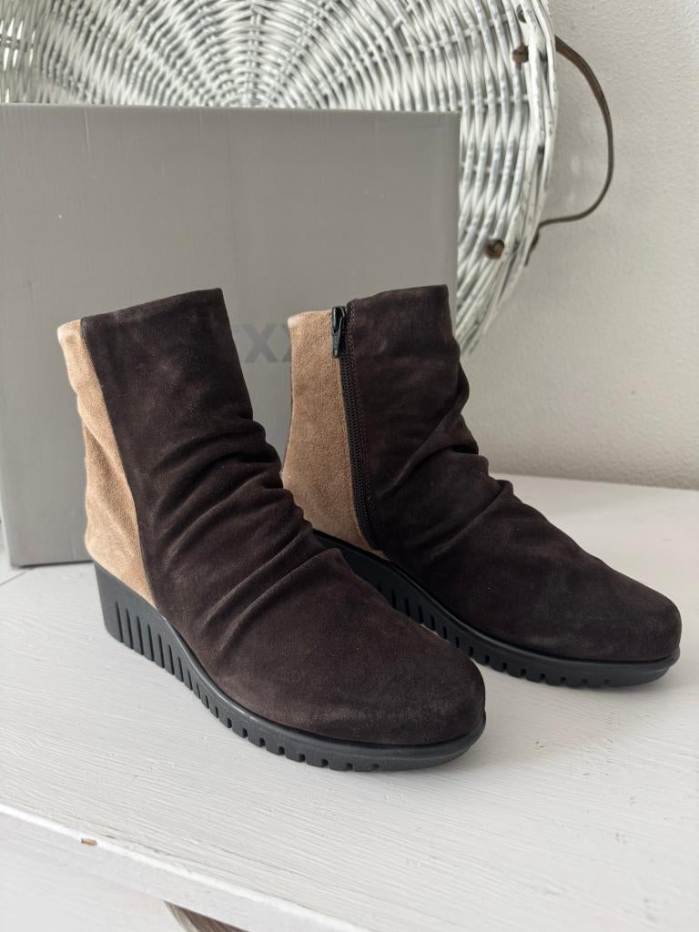 NIEUW: Leuke Beige/Bruine Suede The Flexx Enkellaarzen / 36, Overige kleuren, The Flexx, Verzenden, Lage of Enkellaarzen