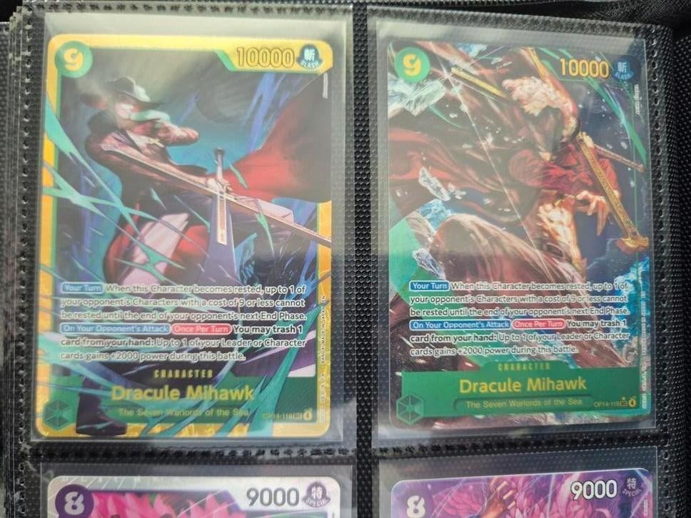 Dracule Mihawk One Piece (OP14-119) kaarten, Hobby en Vrije tijd, Verzamelkaartspellen | Overige, Ophalen of Verzenden