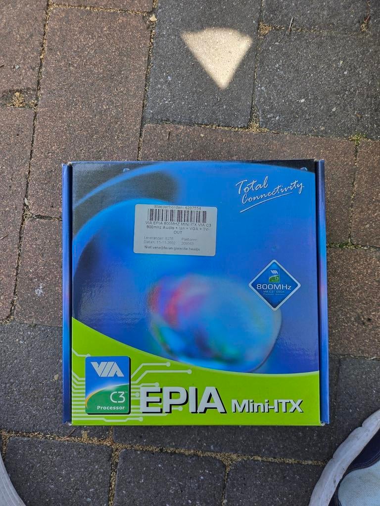 VIA EPIA Mini-ITX Moederbord met C3 Processor 800MHz, Nieuw, Ophalen of Verzenden, DDR, Mini-ITX