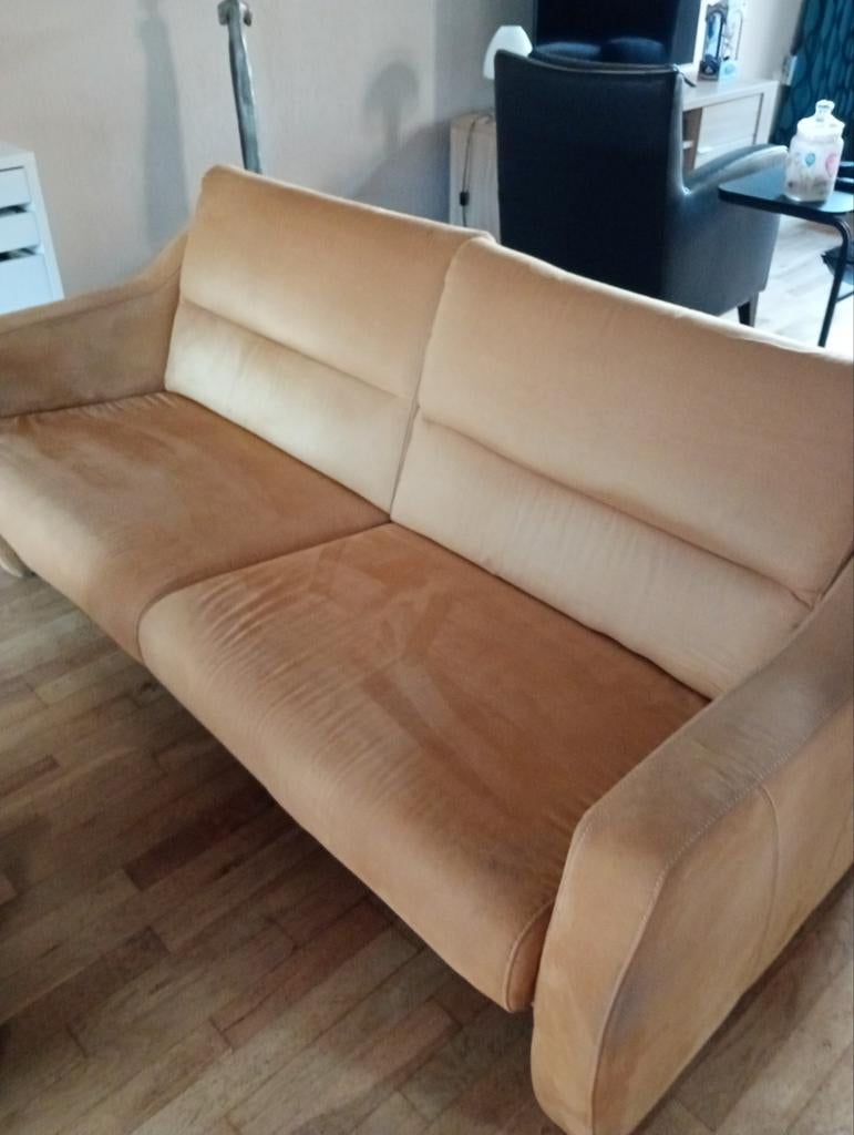 Gratis 3 zit bank Montel, Ophalen, Gebruikt, 150 tot 200 cm, Driepersoons