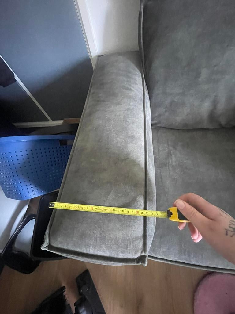 Groene grote breede stoel, Huis en Inrichting, Ophalen, Zo goed als nieuw, Overige kleuren, Eén