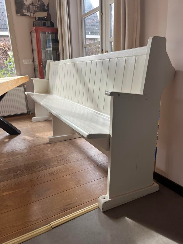 Kerkbank wit, Ophalen, Gebruikt, Minder dan 75 cm, 200 tot 250 cm