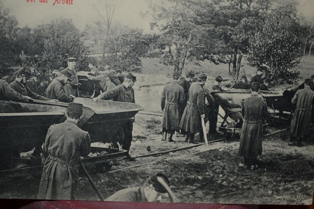 duitsland 1915 veldpost franse gevangenen aan het werk, Ophalen of Verzenden, Voor 1920, Gelopen, Overige thema's