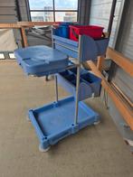 werkwagens schoonmaak / Blauwe numatic werkwagen, Schoonmaken bedrijfsruimte