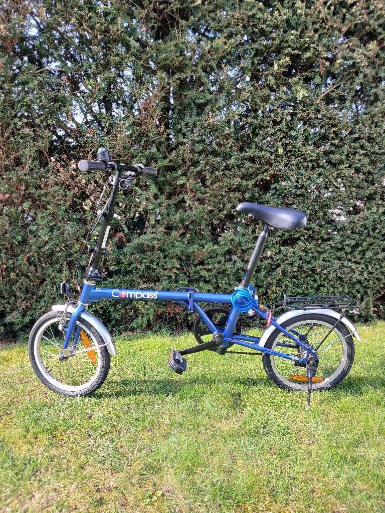 Vouwfiets met versnellingen, Fietsen en Brommers, Fietsen | Vouwfietsen, Gebruikt, 16 tot 18 inch, Versnellingen, Totaal opvouwbaar