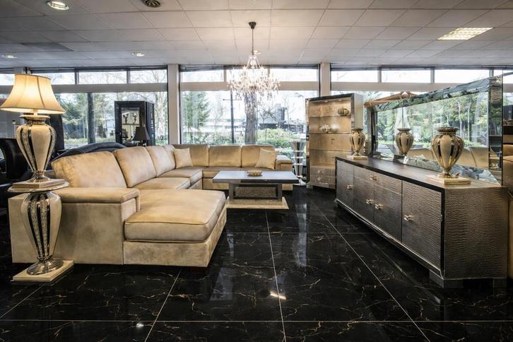 PRACHTIGE ITALIAANSE LEREN GUCCI WOONKAMERS! IN ALLE KLEUREN, Huis en Inrichting, Complete inboedels, Ophalen of Verzenden