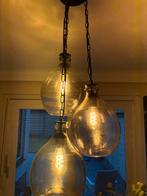 PTMD Hanglampen - 3 verstelbare glazen lampen, Ophalen, Zo goed als nieuw, Glas, 75 cm of meer
