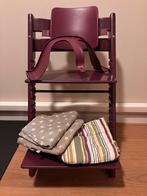 Stokke Tripp Trapp met babyset en 2 kussensets, Kinderen en Baby's, Kinderstoelen, Ophalen, Gebruikt, Meegroeistoel, Aanschuifbaar