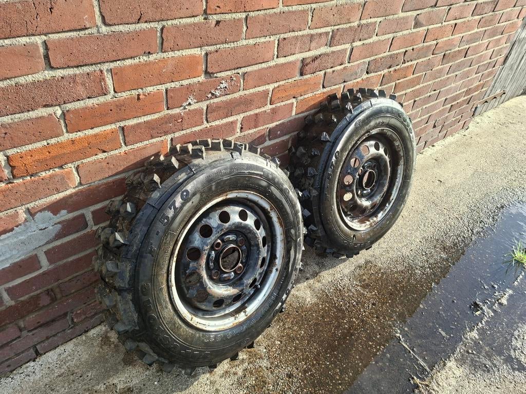 Set noppenbanden 13 inch steek 4x108, Ophalen of Verzenden, Gebruikt