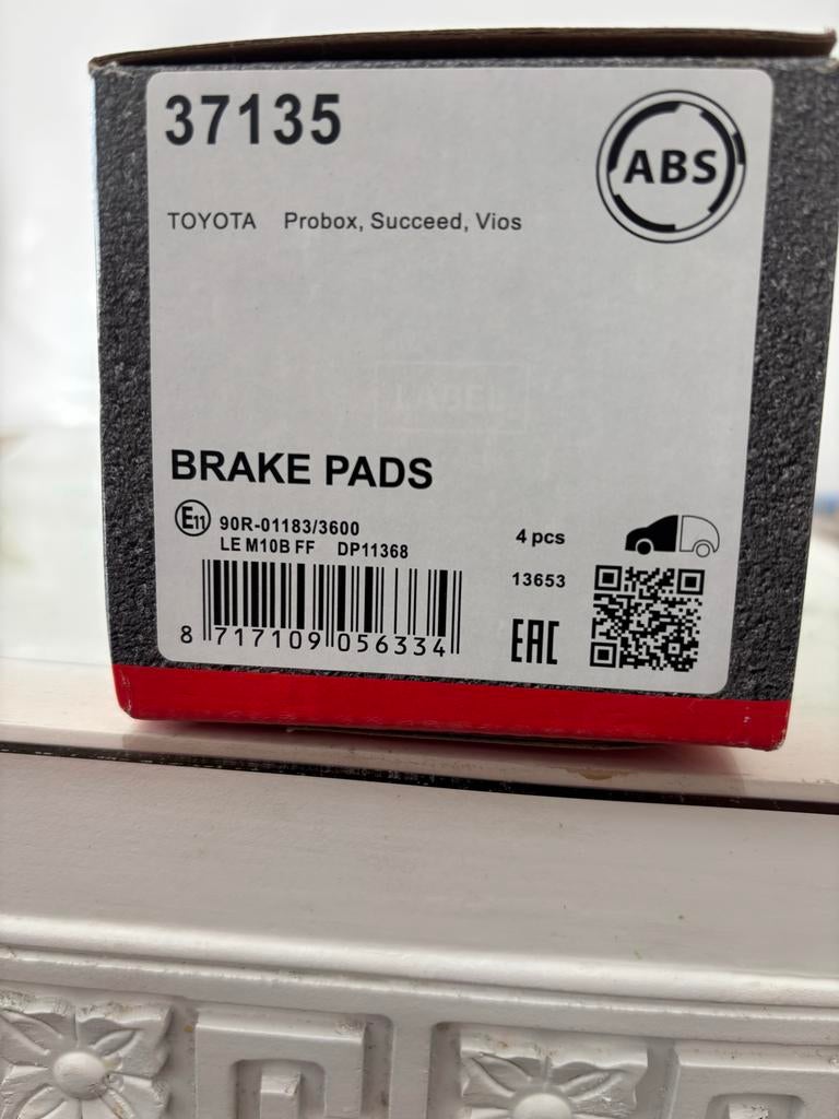 ABS Remblokken voor Toyota Probox, Succeed, Vios (Nieuw), Auto-onderdelen, Remmen en Aandrijving, Ophalen of Verzenden, Nieuw