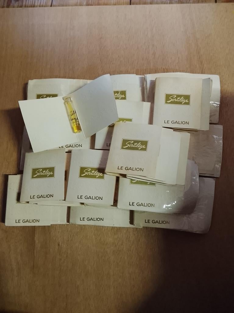 Sortilege le galion samples lot vintage, Ophalen of Verzenden, Proef of Tester
