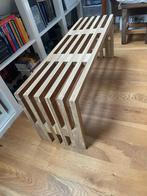 Nieuwe teakhouten bank 120x45x35,5 bxhxd, Ophalen of Verzenden, Nieuw, Teakhout