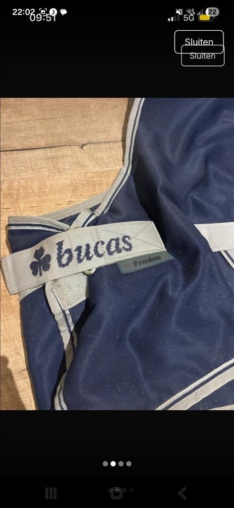 Bucas freedom deken 90/114, Dieren en Toebehoren, Paarden en Pony's | Dekens en Dekjes, Ophalen of Verzenden