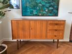 Vintage lowboard dressoir, Huis en Inrichting, Kasten | Dressoirs, Ophalen, Gebruikt, Teakhout, 25 tot 50 cm