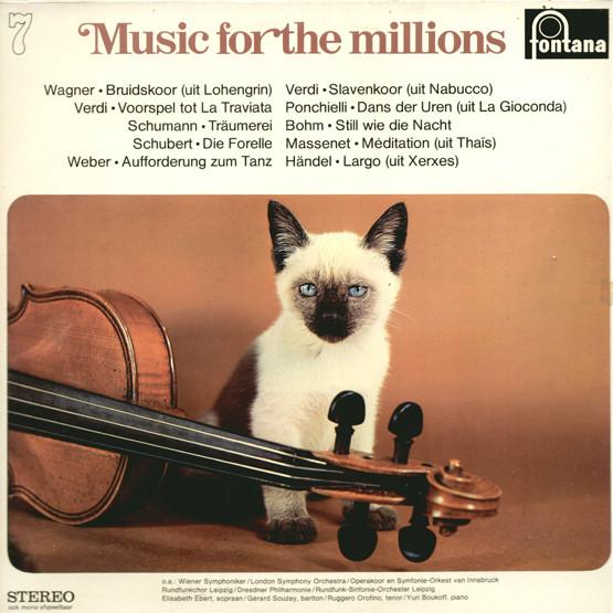 LP Music for the Millions 7 - Klassieke muziek compilatie, Cd's en Dvd's, Vinyl | Klassiek, Gebruikt, Ophalen of Verzenden, Romantiek