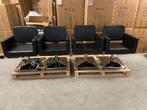 Kapsalon Pompstoelen, Ophalen, Zo goed als nieuw, Zwart, Vier