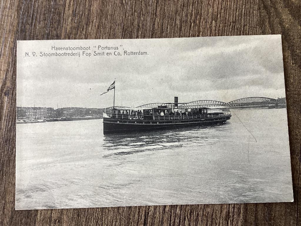 Rotterdam . Havenstoomboot. Fop Smit en Co., Verzamelen, Ophalen of Verzenden, Voor 1920, Zuid-Holland