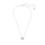 Swarovski ketting met blauwe zwaan hanger, Ophalen of Verzenden, Gebruikt, Sieraad of Horloge