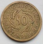 50 Rentenpfennig 1924A Duitse Rijk Munt Weimar Republiek, Ophalen of Verzenden, Duitsland