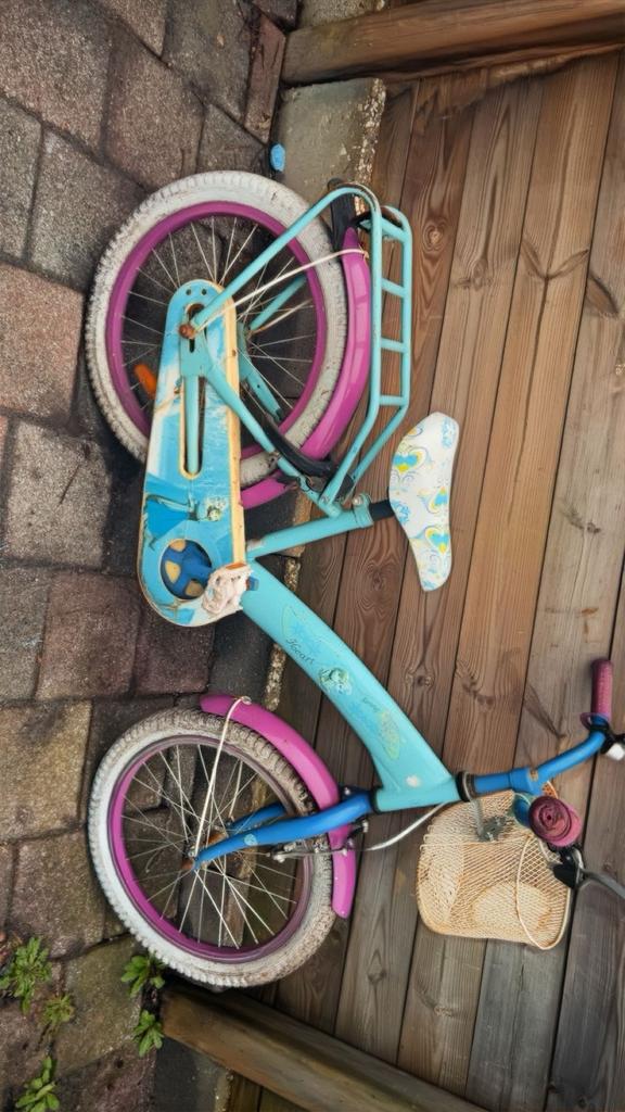 Froezen fiets 18 inch, Fietsen en Brommers, Fietsen | Meisjes, Ophalen, Gebruikt, 18 inch, Handrem