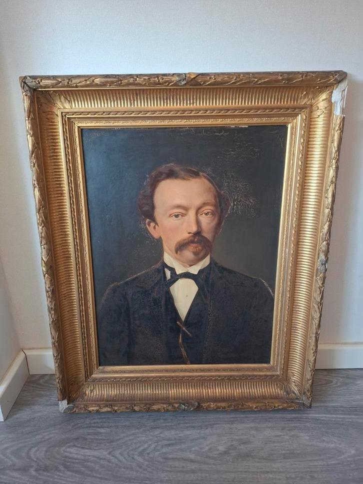 ️Antiek Schilderij️, Antiek en Kunst, Kunst | Schilderijen | Klassiek, Ophalen of Verzenden