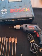 Boormachine met booren  merk bosch, Ophalen of Verzenden, Boormachine