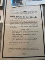 Uffz. Erwin in der Weide, Verzamelen, Militaria | Tweede Wereldoorlog, Ophalen of Verzenden, Landmacht, Duitsland, Foto of Poster