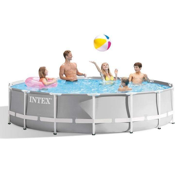 Intex Prism zwembad 3.66x0.99 zoutwater compleet, Ophalen, 200 tot 300 cm, 80 tot 120 cm, Rond