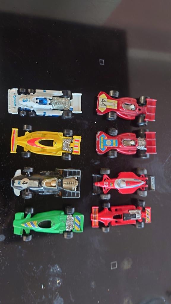 8x Formule 1 racewagens Matchbox, Corgi, Hot Wheels, Ophalen of Verzenden, Gebruikt, Auto, Matchbox