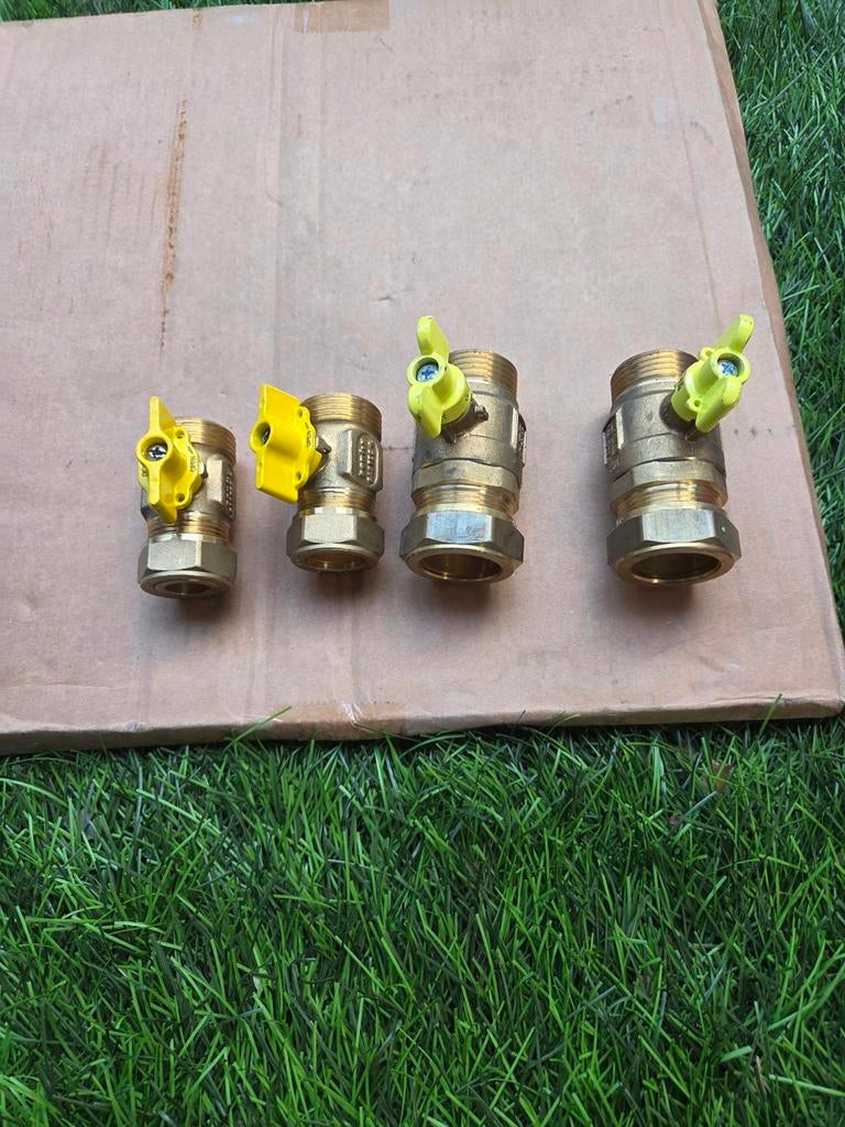 Gas kraan 22/ 28 koper, Ophalen