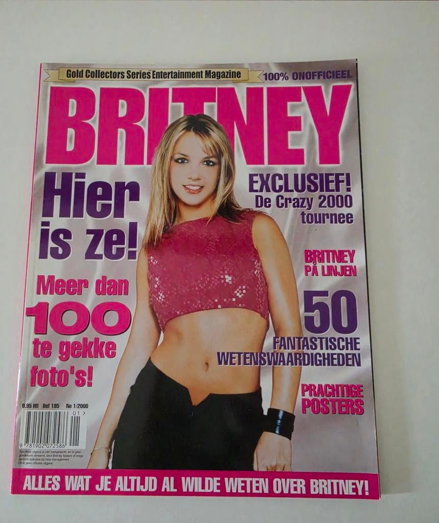 Britney Spears Magazine - Gold Collectors Series 2000, Boeken, Ophalen of Verzenden, Zo goed als nieuw, Muziek, Film of Tv