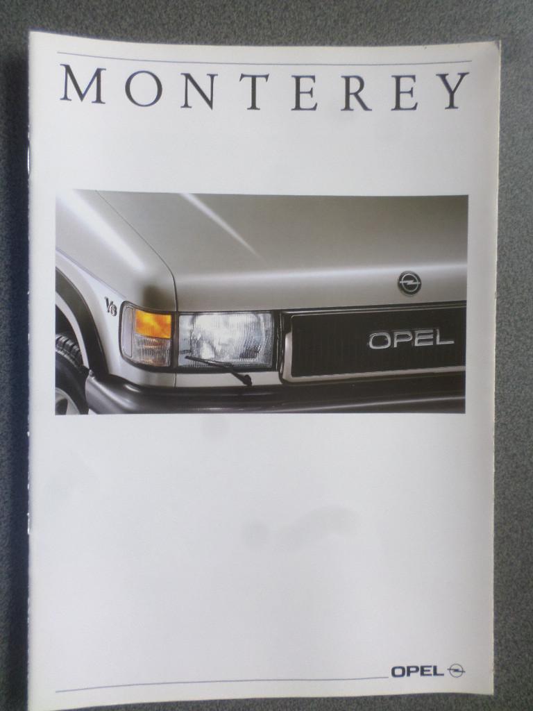 Opel Monterey Brochure, Ophalen of Verzenden, Zo goed als nieuw, Opel
