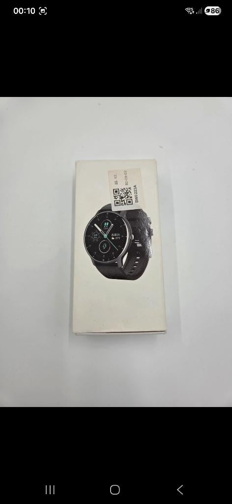Smartwatch Zwart iOS & Android Stappenteller / Meldingen, Ophalen of Verzenden, Zo goed als nieuw, Zwart, Android